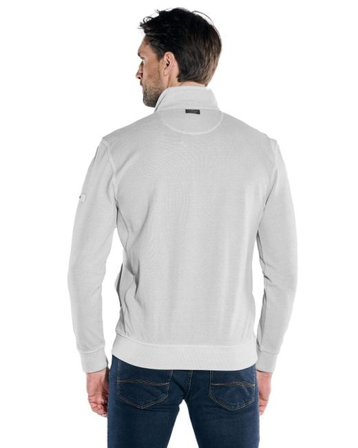 Engbers Sweatjacke mit Knopfleiste in Gray für Herren