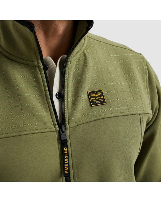PME LEGEND Sweatjacke mit Reißverschluss in Green für Herren
