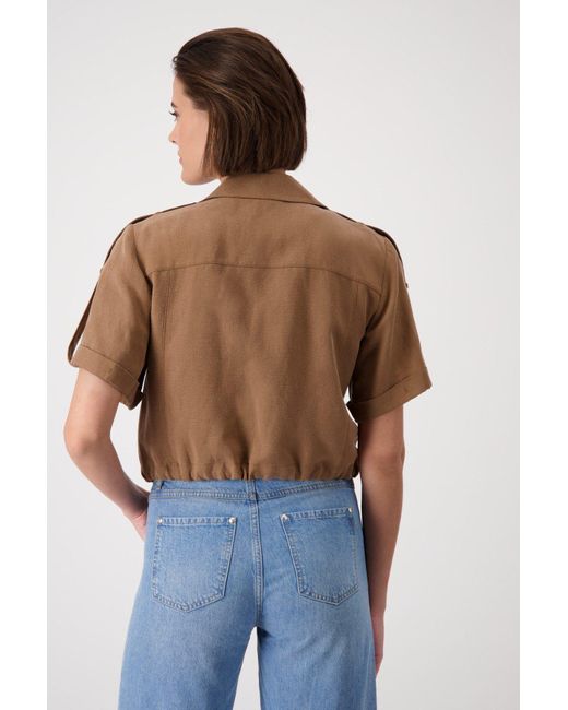 Monari Brown Jackenblazer Bluse