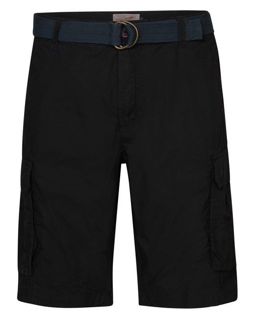Petrol Industries Cargo-Shorts mit Gürtel in Black für Herren