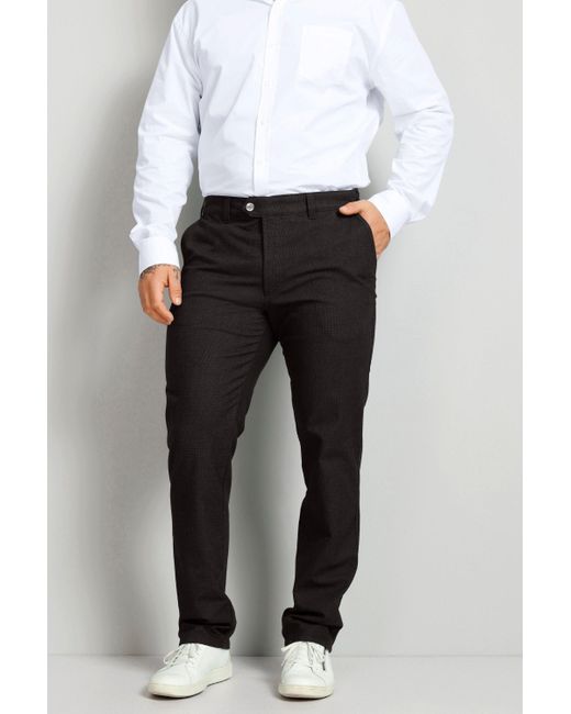 Boston Park 5-Pocket-Jeans Hose Straight Fit Wolloptik bis 35 in White für Herren