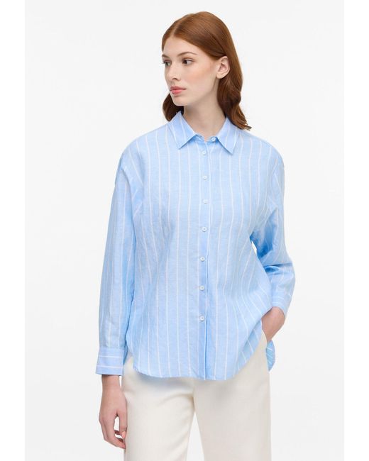 Eterna Blue Hemdbluse Bluse 6427 D326 11