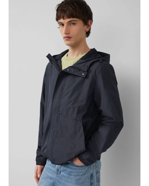 QS Allwetterjacke Packable Windbreaker mit Kapuze in Blue für Herren