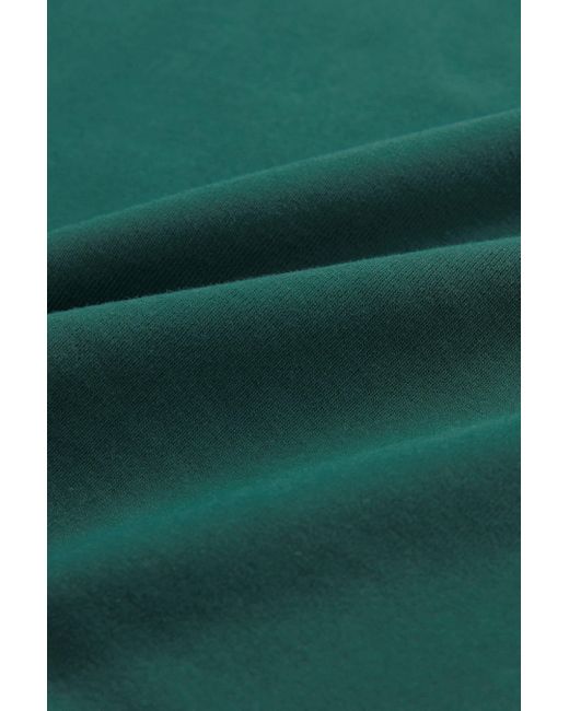 Next Green Langarmshirt Doppellagiges Sweatshirt mit Rundhalsausschnitt (1-tlg)
