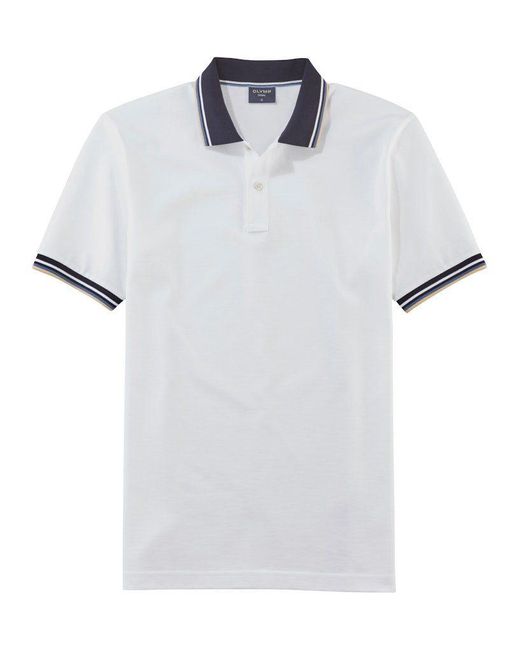 Olymp T-Shirt CASUAL / He. / 5411/52 Polo in White für Herren