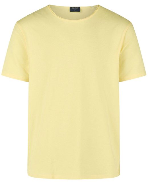 Olymp Rundhalsshirt in Yellow für Herren