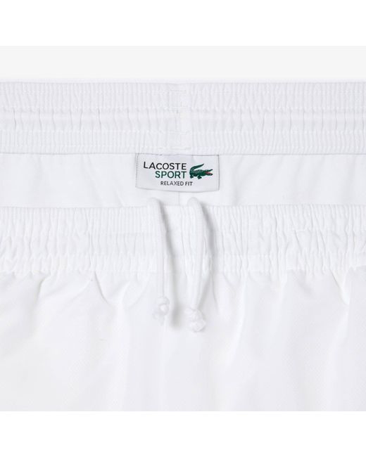 Lacoste Tennisshort Tennisshorts ULTRA DRY (1-tlg) in White für Herren