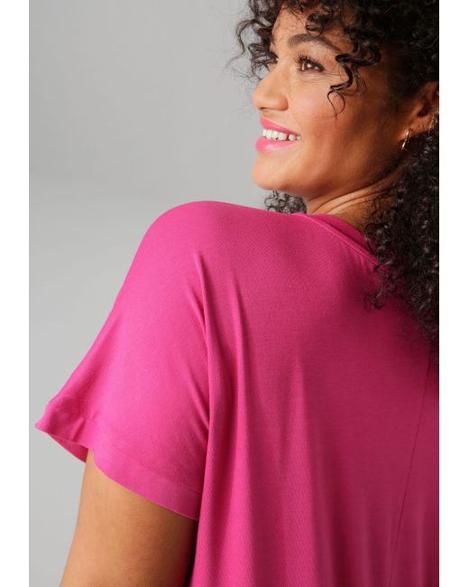 Aniston PLUS Pink Jerseykleid