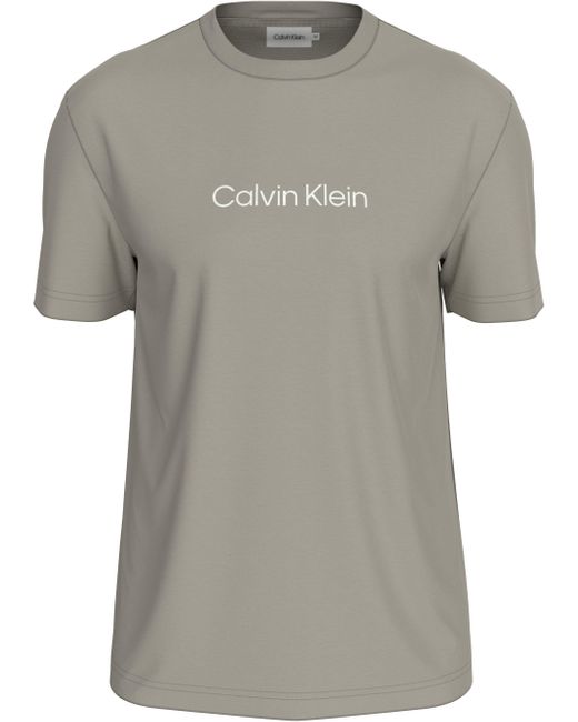 Calvin Klein HERO LOGO COMFORT T-SHIRT mit aufgedrucktem Markenlabel in Natural für Herren