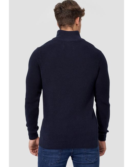 INDICODE Strickpullover Mayer in Blue für Herren