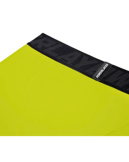 TCA Funktionsshorts PowerLayer Jungen Kompressionsshorts, Schnelltrocknendes Baselayer (1-tlg) in Yellow für Herren