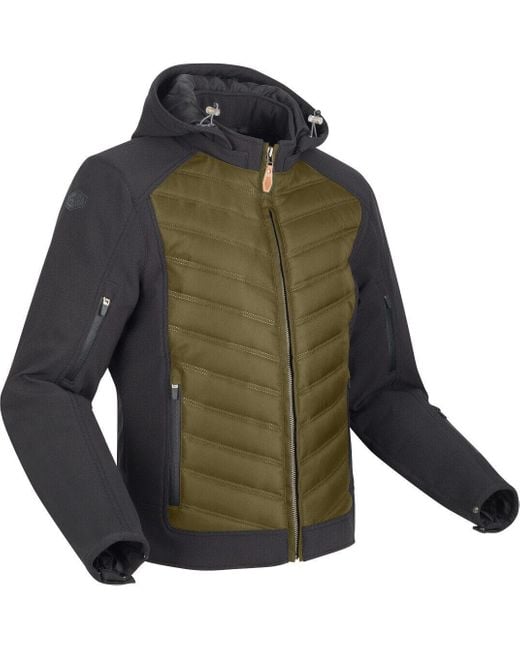 Segura Motorradjacke Natcho 2 Motorrad Textiljacke herausnehmbares Innenfutter in Green für Herren