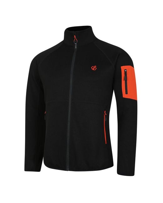 Dare 2b Strickfleecejacke Torrek Mountain Fleece Midlayer in Black für Herren