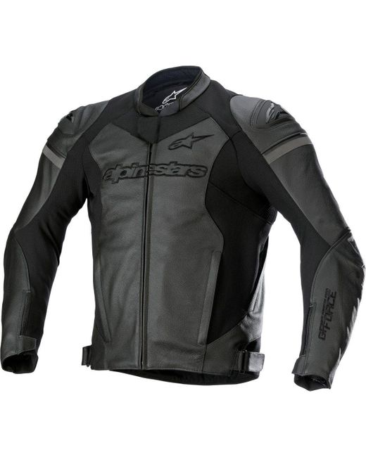Alpinestars Motorradjacke GP Force Motorrad Lederjacke protektoren kühlend in Black für Herren