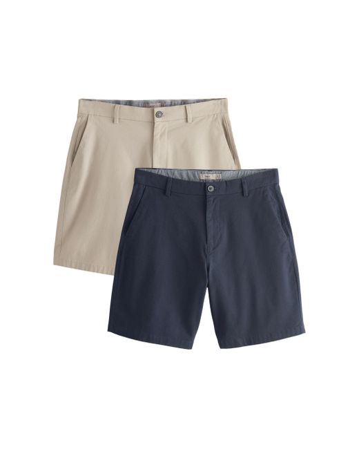 Next Shorts Loose Fit Stretch-Chinoshorts, 2er-Pack (2-tlg) in Blue für Herren