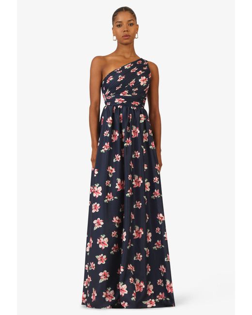 Kraimod Blue Abendkleid mit raffinierter Faltenoptik