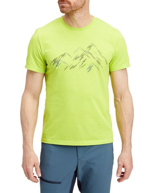 McKinley He.-T-Shirt Galla M GREEN LIME in Yellow für Herren