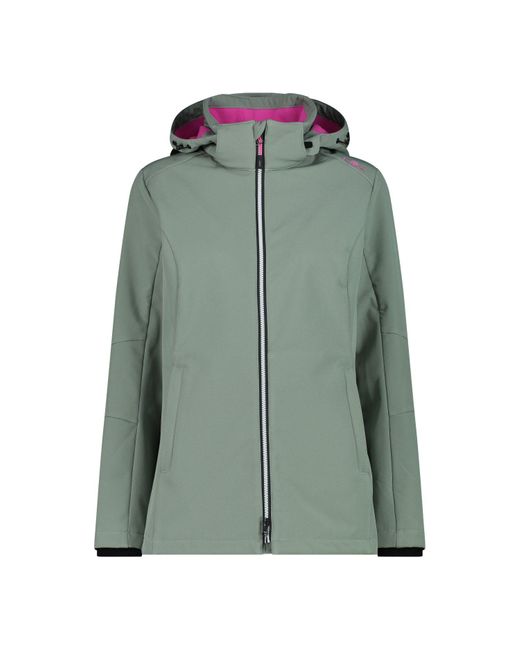 CMP Green Softshelljacke Softshell Jacke Zip Hood 3A22226