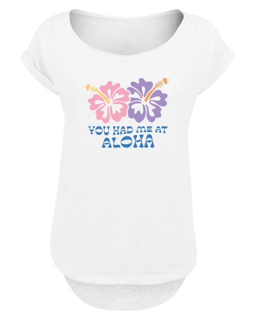 F4NT4STIC White Shirt You had me at Aloha Premium Qualität