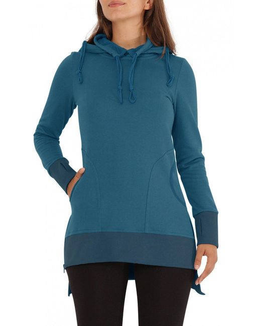PUREWONDER Blue Sweatkleid Kapuzenkleid Hoodiekleid dr38 Sweat