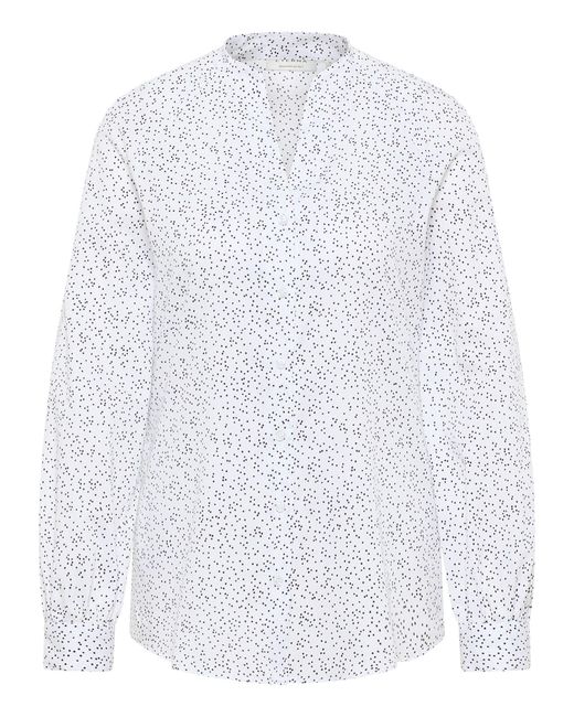 Eterna White Satinbluse
