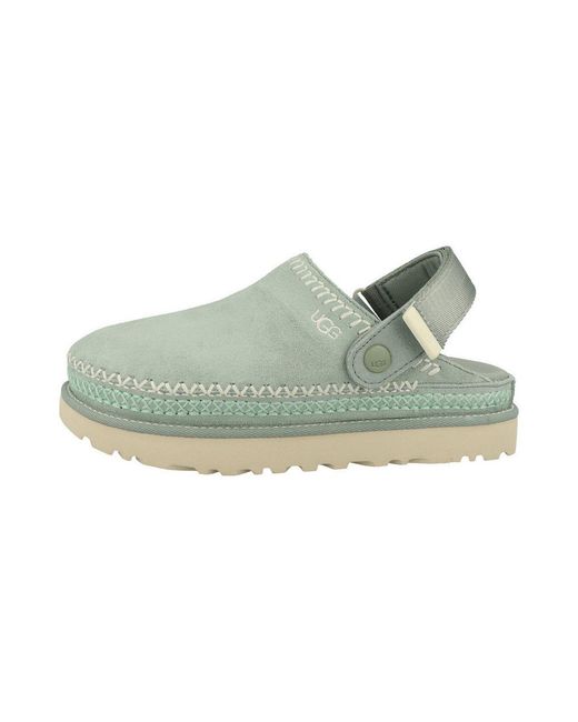 Ugg Green Goldenstar Meadow Accent Damen Clog Sandalen, Hausschuhe, Pantoletten, Badeschuhe, Gartenschuhe