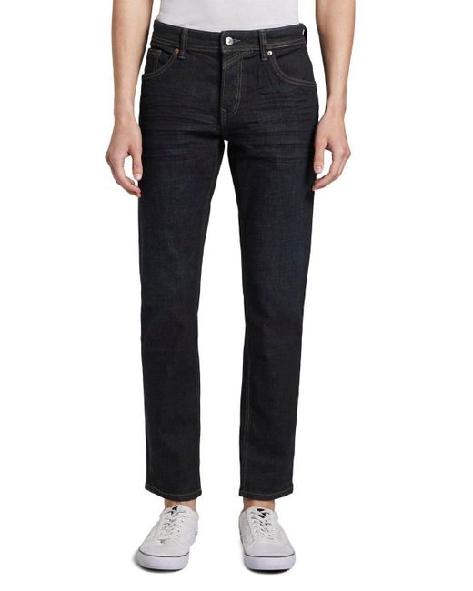Tom Tailor Slim-fit-Jeans Aedan Jeanshose mit Stretch in Black für Herren