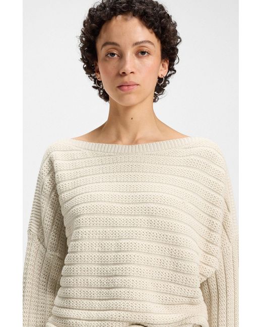 Boss Natural Strickpullover Fleminda (1-tlg)