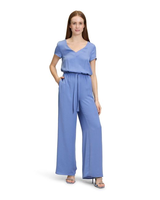 Vera Mont Blue Overall Jumpsuit unifarben (1-tlg) Design