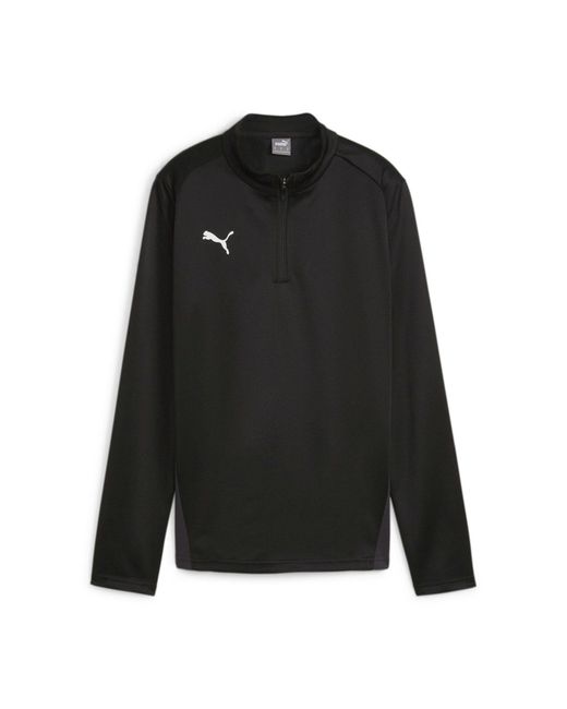 PUMA Black Langarmshirt Langarm Shirt teamGOAL Training 1/4 Zip Top 658631