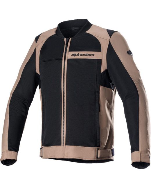 Alpinestars Motorradjacke Luc V2 Air Motorrad Textiljacke Atmungsaktiv reflektierende abriebfest in Black für Herren