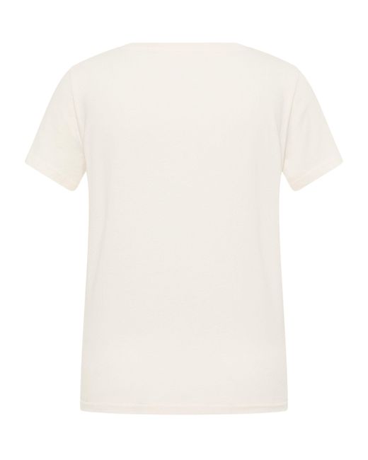 Mustang White Kurzarmshirt T-Shirt