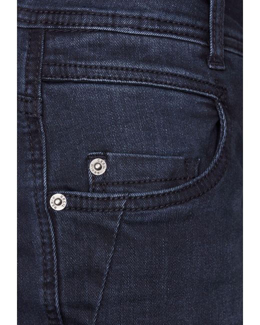 Cecil Blue Slim-fit-Jeans (1-tlg) Plain/ohne Details