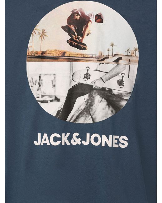 Jack & Jones T-Shirt JJNavin in Blue für Herren
