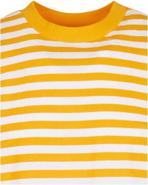 Urban Classics T-Shirt Regular Stripe Tee in Yellow für Herren