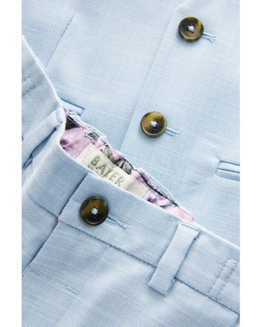 Baker by Ted Baker Kinderanzug by Ted Baker Hemd, Weste und Shorts im Set (4-tlg) in Blue für Herren