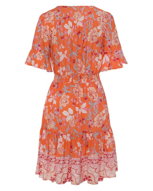 Lascana Red Sommerkleid mit Alloverdruck