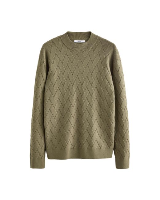 Next Rundhalspullover Regular Fit Strickpullover mit weicher Haptik (1-tlg) in Green für Herren