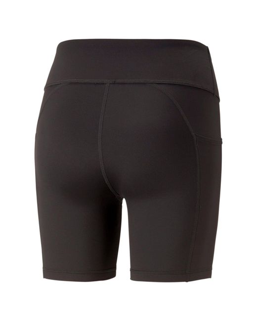 PUMA Black Shorts Fit 5 Tight Short WHITE-GREY DAWN-SAFETY YE