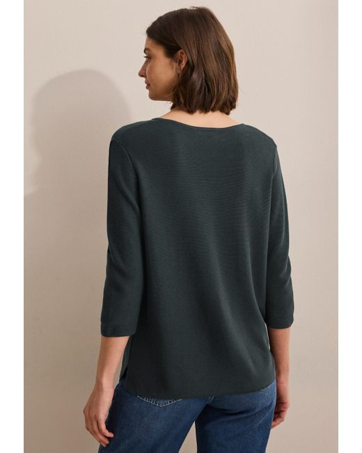 Cecil Black Longsleeve Strukturpullover