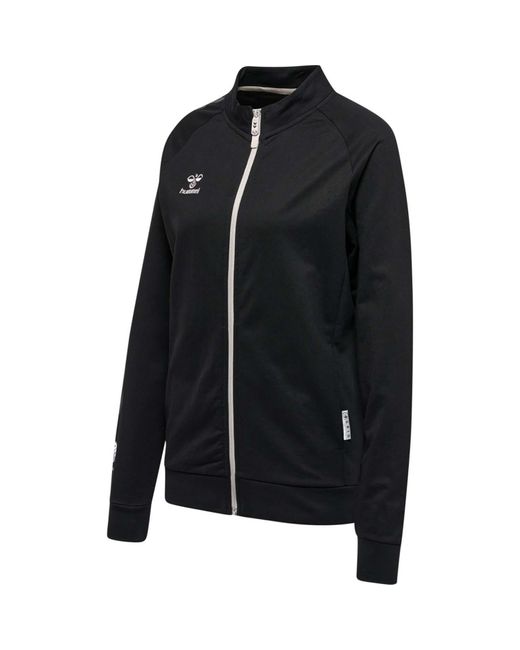 Hummel Sweatjacke Kapuzenjacke hmlMove Grid Cot. Zip Jacket 214790 in Black für Herren