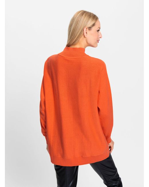 heine Orange Strickpullover Pullover