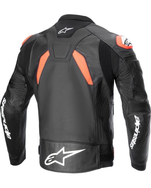 Alpinestars Motorradjacke GP Plus R V4 Airflow perforierte Motorrad Lederjacke Perforiert in Black für Herren