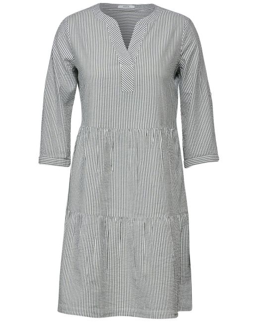 Cecil Gray Sommerkleid Seersucker Stripe Dress