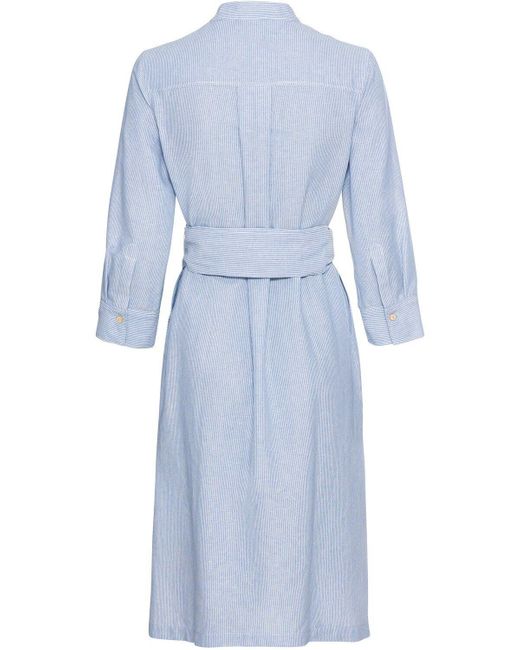 BRIGITTE VON SCHÖNFELS Blue Midikleid Kleid mit Streifen