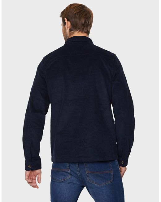 Threadbare Langarmhemd Cord Iron (1-tlg) aus Kordstoff in Blue für Herren