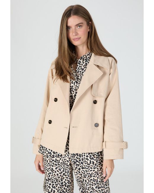MARC AUREL Natural Cabanjacke aus schimmerndem Baumwoll-Mix
