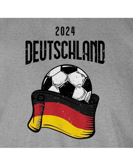 Shirtracer T-Shirt Germany Deutschland 2024 Fussball EM Fanartikel in Gray für Herren
