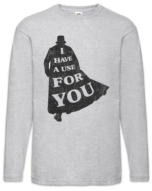 Urban Backwoods Langarmshirt I Have A Use For You Langarm T-Shirt Firmenlogo Taboo James Insel in Gray für Herren