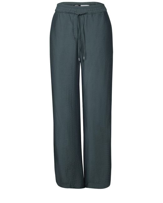 Cecil Blue Chinohose TOS Style Neele Soft Wave